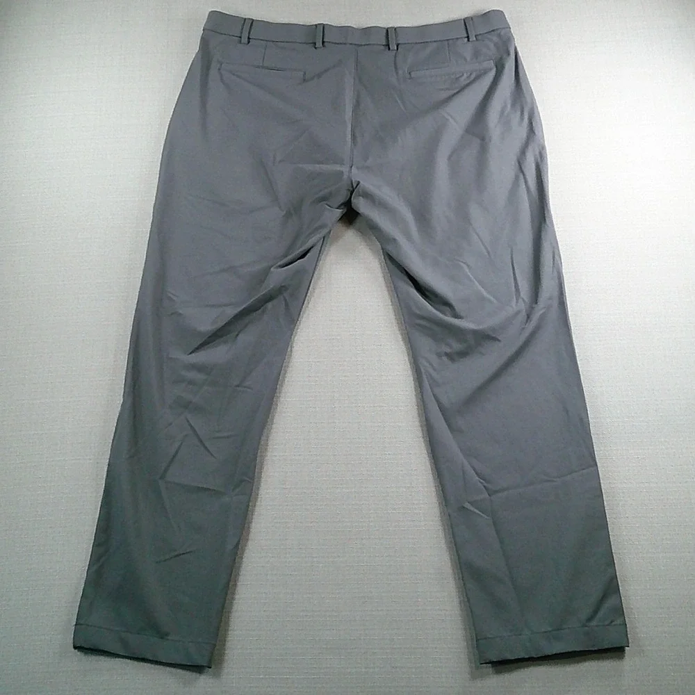 Lauren Ralph Lauren Chino Pants Mens 38x30 Gray Stretch Cotton Blend Flat Front
